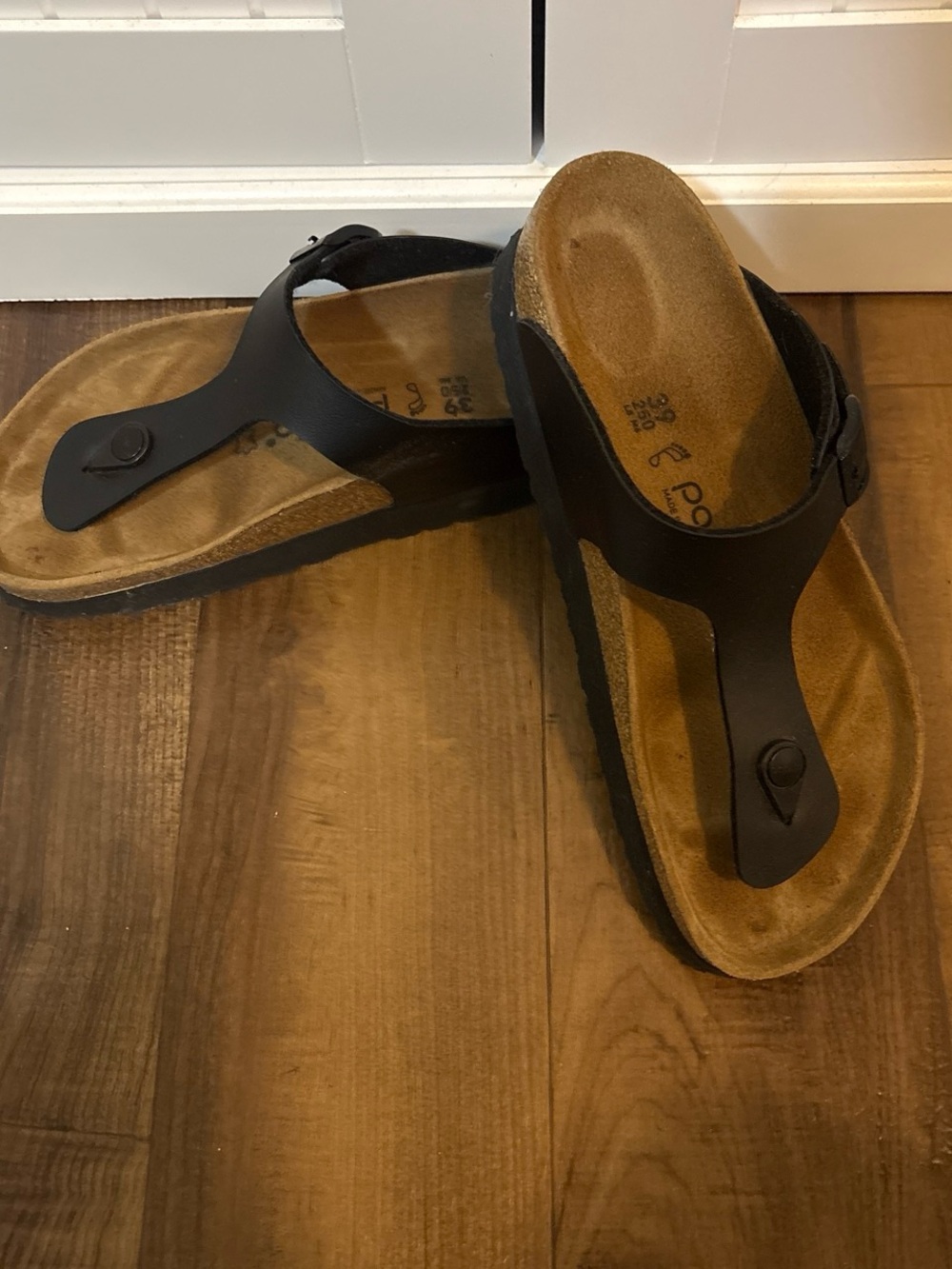 Birkenstock Gizeh Platform Sandals Black Cork Footbed EU 39 Women’s 9 Heritage